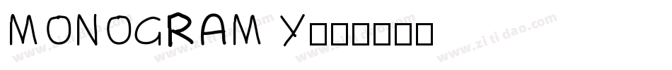MONOGRAM Y字体转换